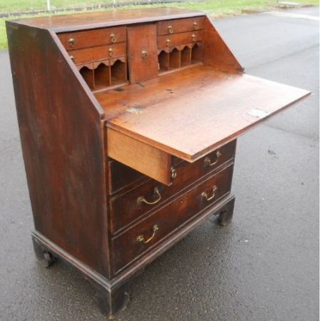 Georgian Eichen Schreib Bureau