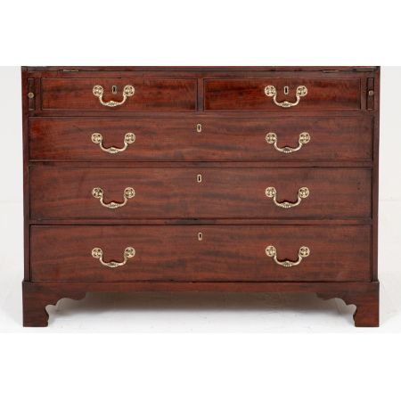 Mahagoni Massivholzschrank Sekretär Antik Georgianisch