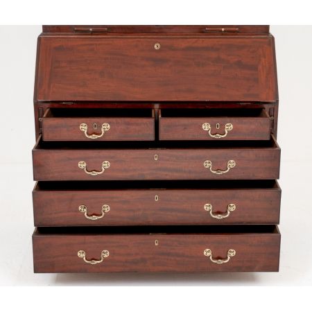 Mahagoni Massivholzschrank Sekretär Antik Georgianisch