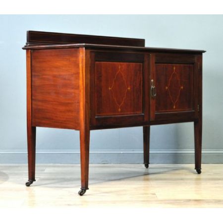 Antiker edwardianischer Waschtisch / Washstand Cabinet aus Mahagoni, ca 1900