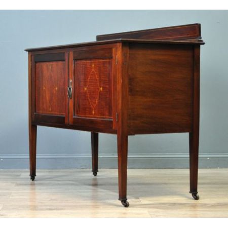 Antiker edwardianischer Waschtisch / Washstand Cabinet aus Mahagoni, ca 1900