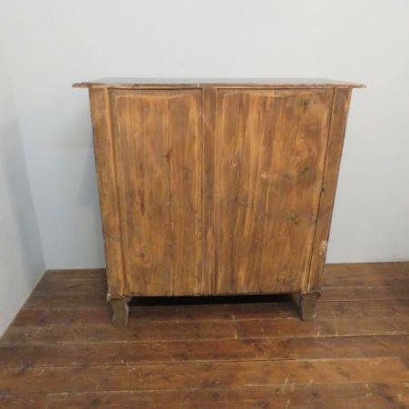 Antike rustikale Kommode / Dresser Base aus Weichholz, neu gestrichen, ungarisch, ca 1880