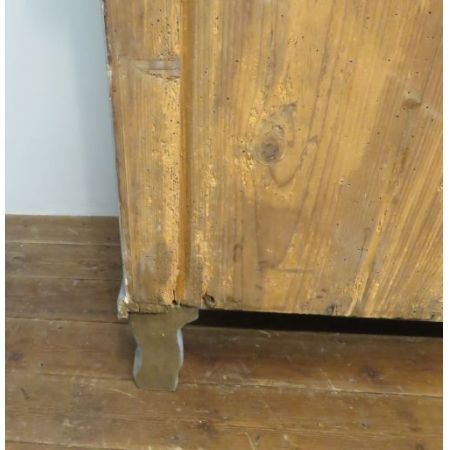 Antike rustikale Kommode / Dresser Base aus Weichholz, neu gestrichen, ungarisch, ca 1880