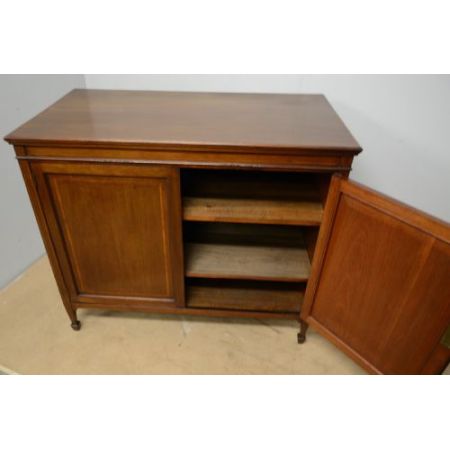 Inlay Sideboard aus Mahagoni mit 2 Türen echt antik 