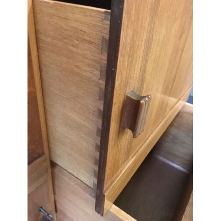 Antikes Mahagonibogen-Sideboard mit Intarsien