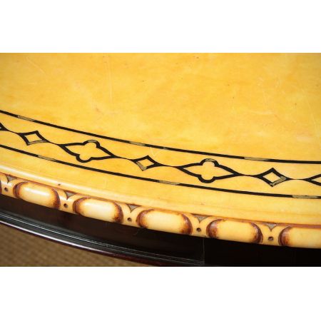 seltener antiker erweiterbarer Marmorplatten Tisch von Waring & Gillow aus Paris um 1910