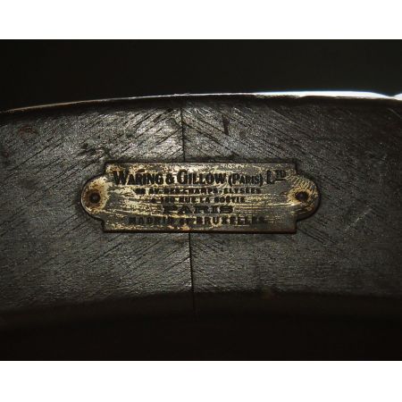 seltener antiker erweiterbarer Marmorplatten Tisch von Waring & Gillow aus Paris um 1910