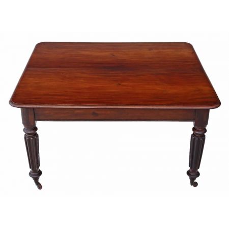 Ausziehbarer Esstisch aus kubanischem Mahagoni, viktorianischer Stil, antik 