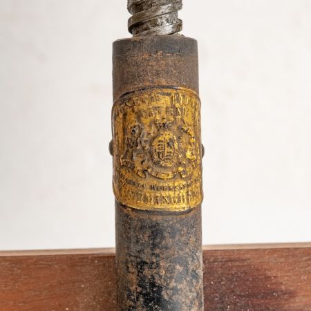 Ausziehbarer ovaler Mahagoni-Esstisch antik