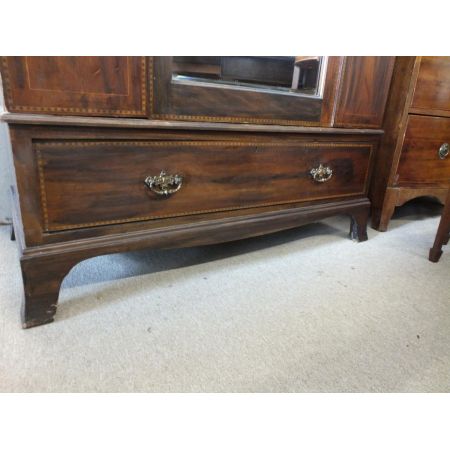 Garderobe Mahagoni Massivholzschrank antik edwardianisch