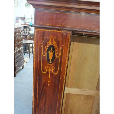 Garderobe Mahagoni Massivholzschrank antik edwardianisch