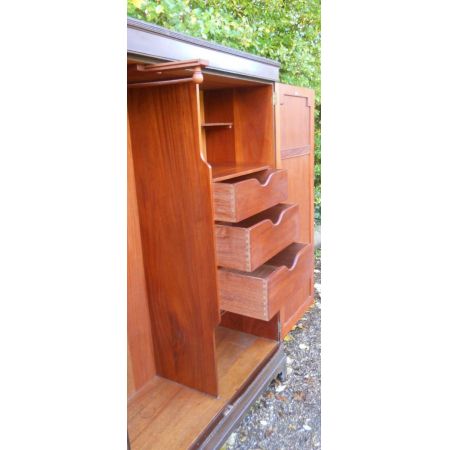 Einbauschrank Mahagoni Massivholzschrank von waring & gillow, antik ca. 1910