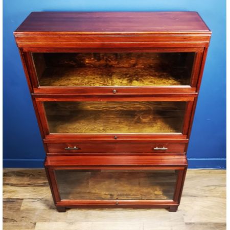 antikes Art Deco Mahagoni Globe Wernicke Barristers Bücherregal 1930