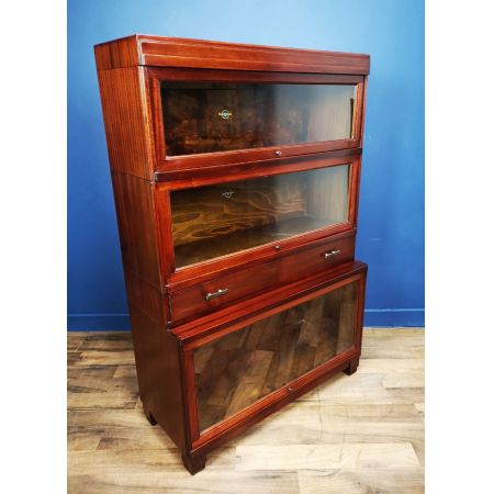 antikes Art Deco Mahagoni Globe Wernicke Barristers Bücherregal 1930