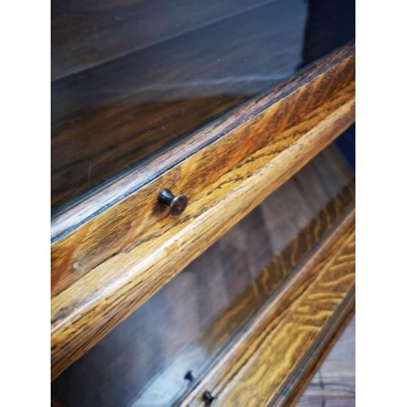 Antikes Eichen Globe  Wernicke Barristers Bücherregal um 1900