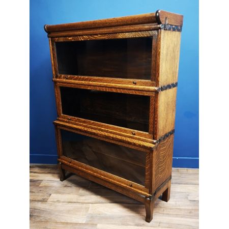 Antikes Eichen Globe  Wernicke Barristers Bücherregal um 1900