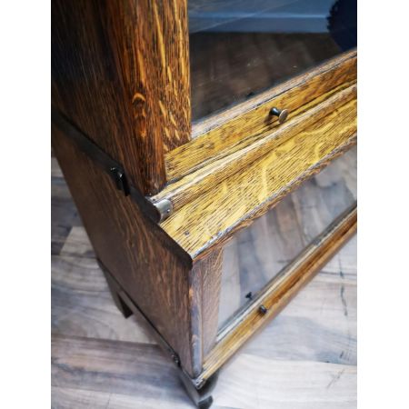 Antikes Eichen Globe  Wernicke Barristers Bücherregal um 1900