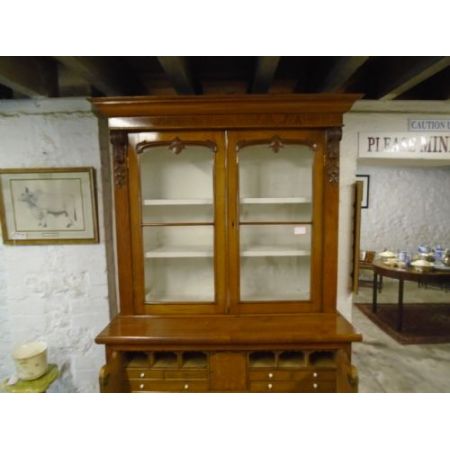  walisischer Sekretär, Bücherregal goldene Eiche massiv 