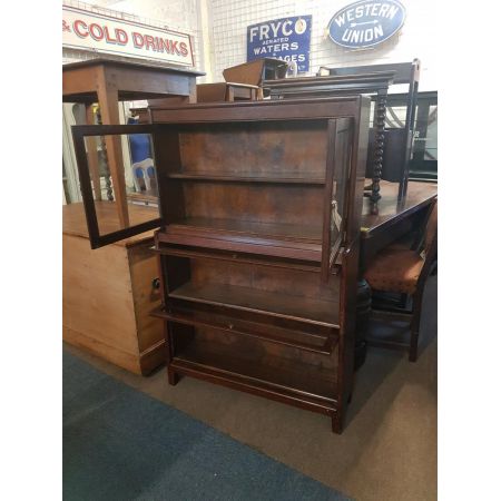 antik Bücherregal stapelbar aus massivem Eichenholz 