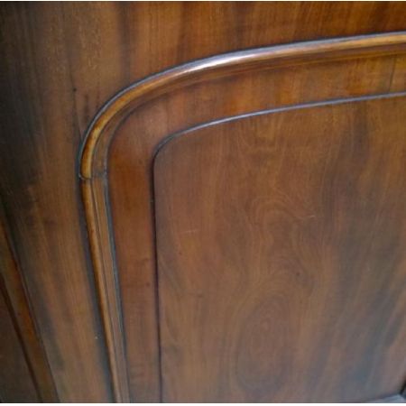 Antikes 4-türiges Bücherregal aus Mahagoni aus dem 19. Jahrhundert