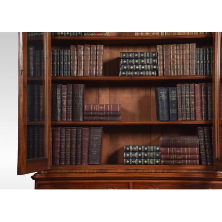 Bücherschrank aus Mahagoni mit zwei Türen