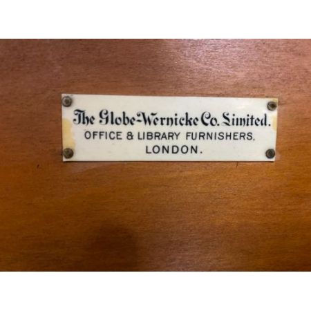 GlobeWernicke Paar Eiche Bücherregale Massivholz antik ca 1920