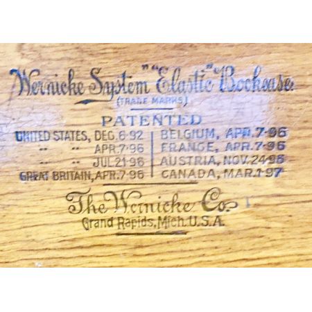 GlobeWernicke Paar Eiche Bücherregale Massivholz antik ca 1920