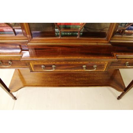 Antikes Mahagoni Bücherregal Massivholz ca 1900