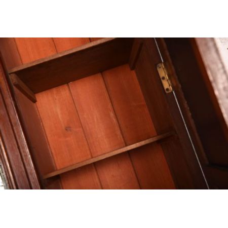 Viktorianischer Bücherschrank Massivholz antik ca 1880