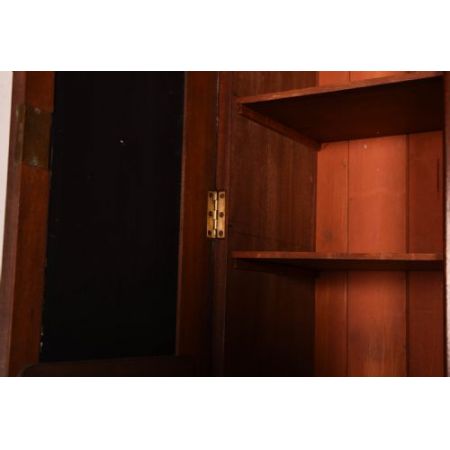 Viktorianischer Bücherschrank Massivholz antik ca 1880