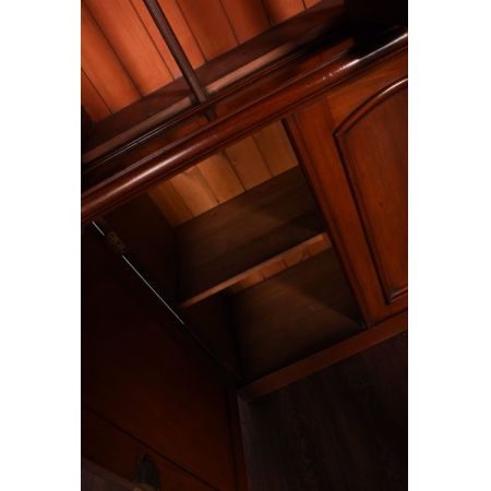 Viktorianischer Bücherschrank Massivholz antik ca 1880