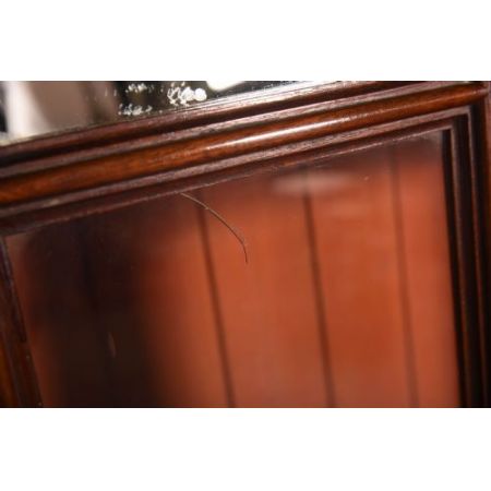 Viktorianischer Bücherschrank Massivholz antik ca 1880