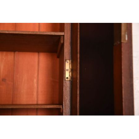 Viktorianischer Bücherschrank Massivholz antik ca 1880