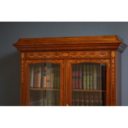 Edwardianisches Mahagoni Bücherregal Massivholz antik ca 1900