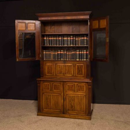 Viktorianischer Mahagoni Sekretär Massivholz antik ca 1892