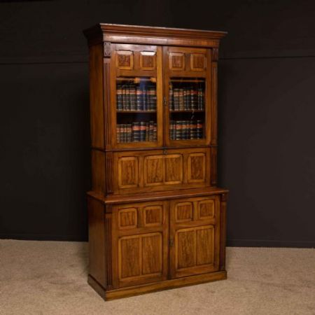 Viktorianischer Mahagoni Sekretär Massivholz antik ca 1892