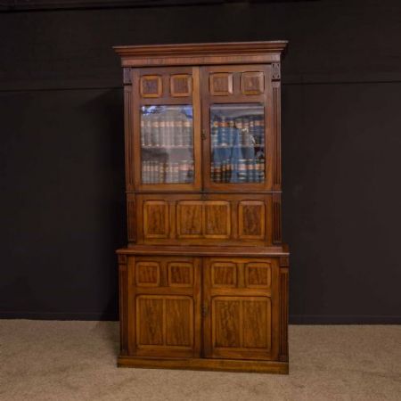 Viktorianischer Mahagoni Sekretär Massivholz antik ca 1892