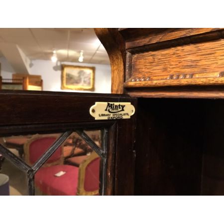 Antikes Paar Eichenholz Bücherschränke Massivholz ca 1920