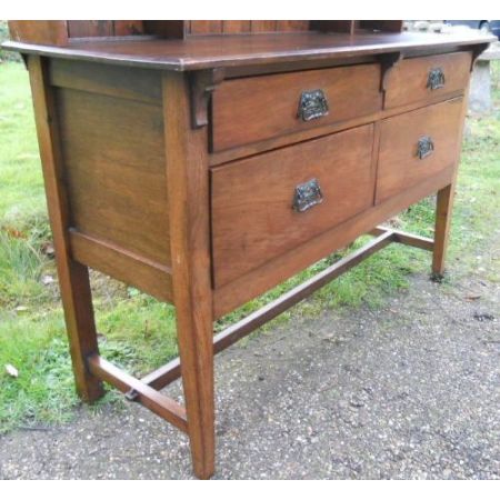 edwardian Bücherschrank / Kommode antik