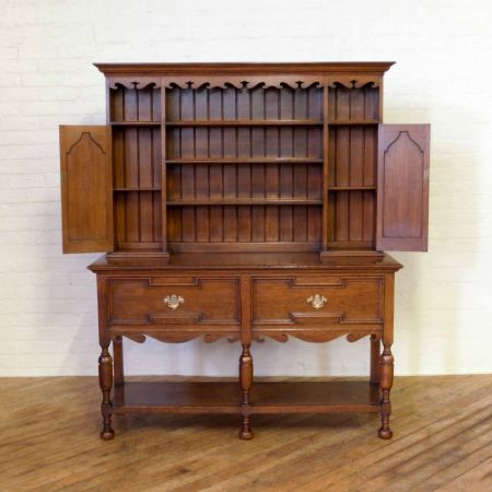 Spät-viktorianische Sideboard Dresser Eiche antike Massivholzkommode