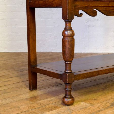 Spät-viktorianische Sideboard Dresser Eiche antike Massivholzkommode