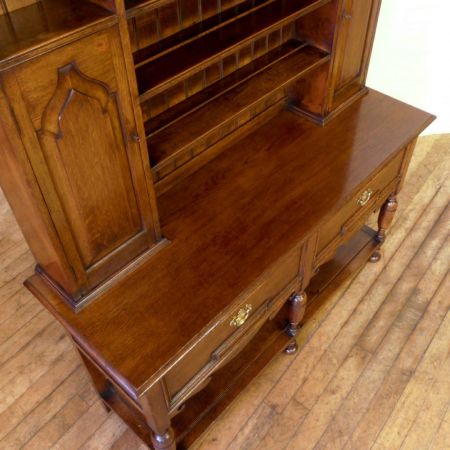 Spät-viktorianische Sideboard Dresser Eiche antike Massivholzkommode