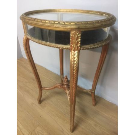 Kleine Vitrine Massivholz antik ca 19. Jahrhundert