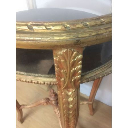 Kleine Vitrine Massivholz antik ca 19. Jahrhundert