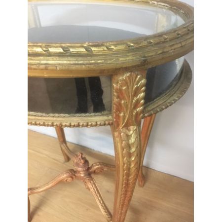 Kleine Vitrine Massivholz antik ca 19. Jahrhundert