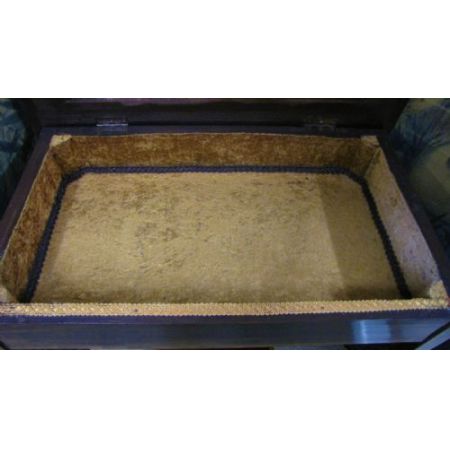 Edwardianischer Mahagoni Vitrinen Tisch Massivholz antik ca 1890