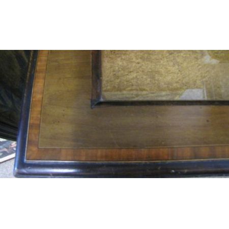 Edwardianischer Mahagoni Vitrinen Tisch Massivholz antik ca 1890