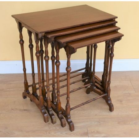 Edwardianische Mahagoni Tische Set Massivholz antik ca 1890