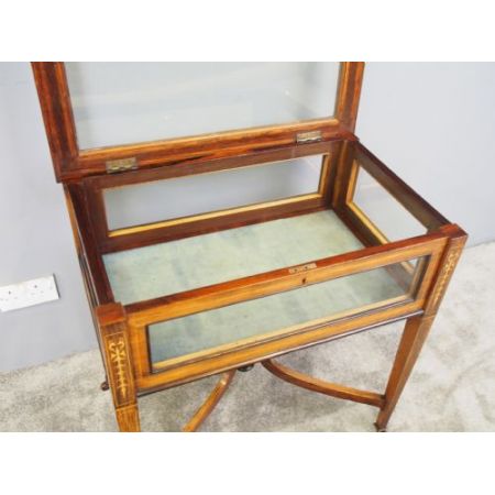 Viktorianischer Palisander Bijouterie Tisch Massivholz antik ca 1890