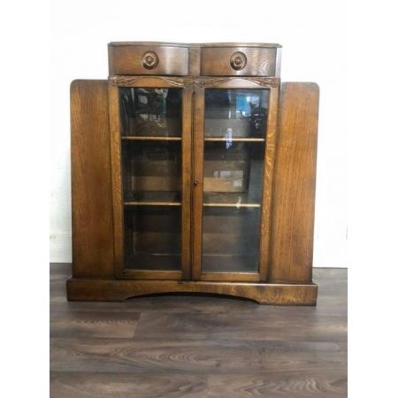 antiker Art Déco Bücherschrank 